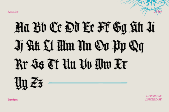 Prescissa Font PNG with transparent background - Preview 2