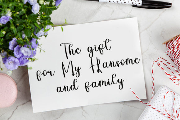 Rainbow Creative Font PNG with transparent background - Preview 1