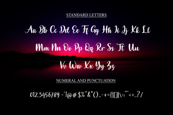 Rainbow Cute Font font preview - 2