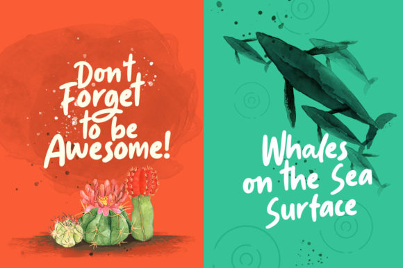 Slime Yogurt Font PNG with transparent background - Preview 2