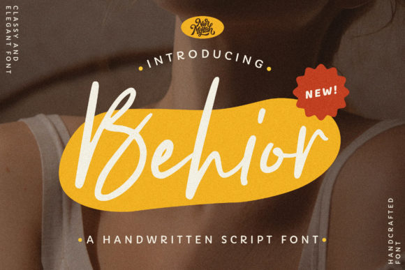 Behior Skript-Schriftarten Schriftart Von Nurmiftah