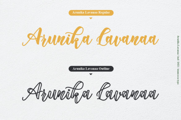 Arunika Lavanaa Font - Preview 1
