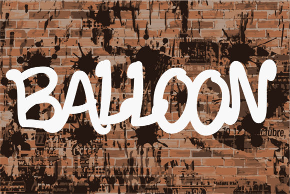 Balloon Font - Preview 1
