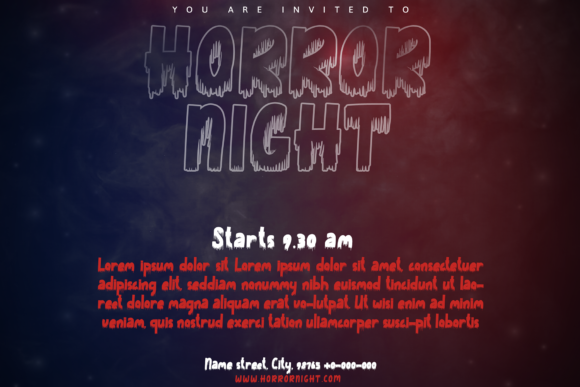 Death Party Font - Preview 1
