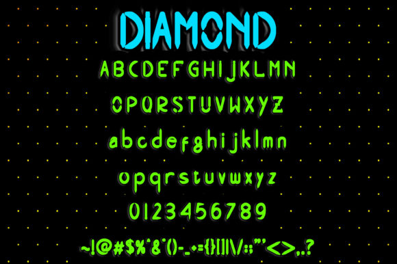 Diamond Font - Preview 1