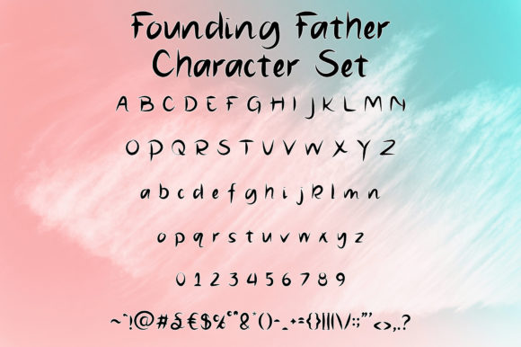 Founding Father Font PNG with transparent background - Preview 3