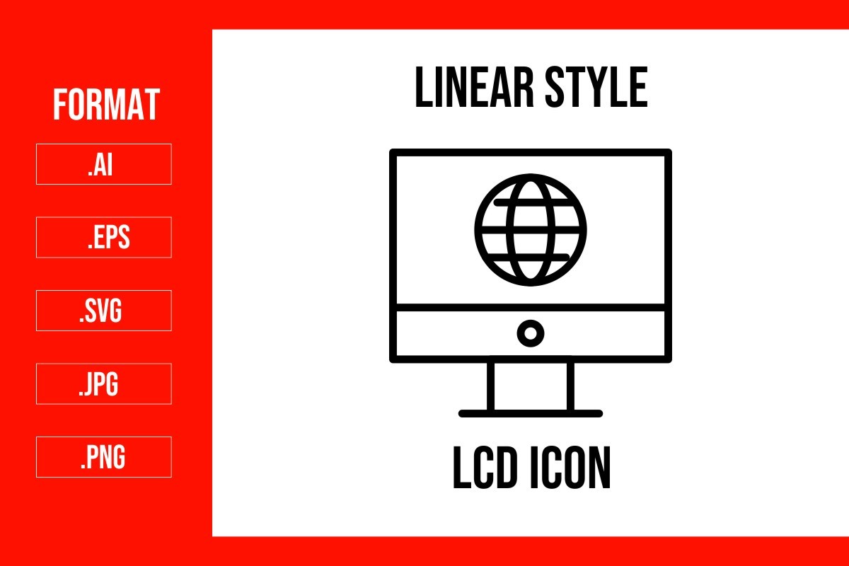 Lcd Icon Graphic by mhd.usman00 · Creative Fabrica