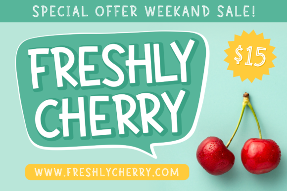 Mocha Cherry Font PNG with transparent background - Preview 3