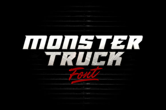 Monster Truck Fontes de Exibição Fonte Por Alphabet Agency