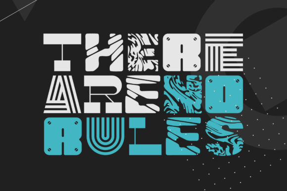 No Rules Font PNG with transparent background - Preview 3