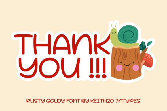 Rusty Goldy Font PNG with transparent background - Preview 5