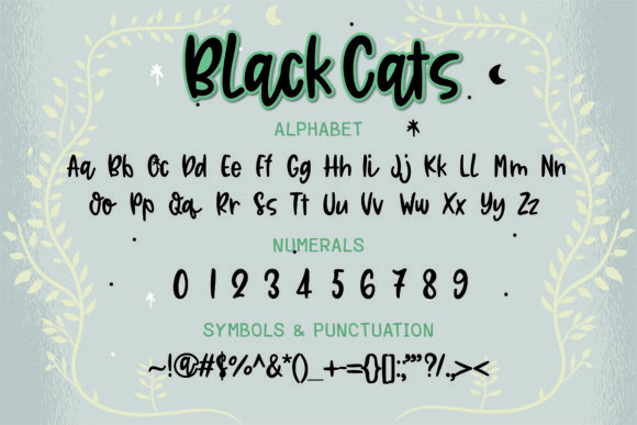 BlackCats Font - Preview 1