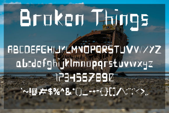 Broken Things Font - Preview 4