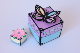 Butterfly Exploding Box 3D · Creative Fabrica