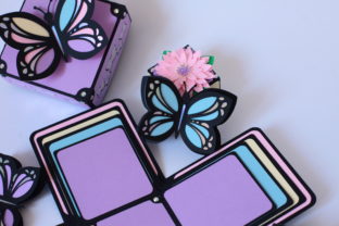 Butterfly Exploding Box 3D · Creative Fabrica