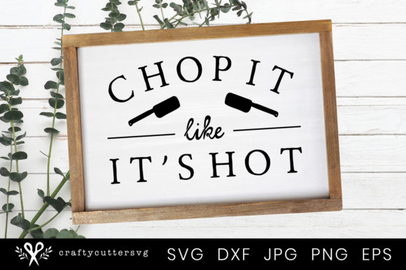 Chop It Like It's Hot Sign | Farmhouse Kitchen Sign