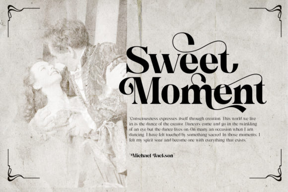Classical Romance Font PNG with transparent background - Preview 1