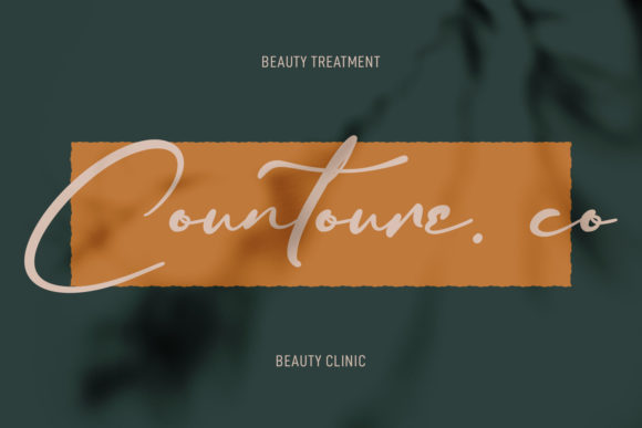 Contoursy Signature Font font preview - 4
