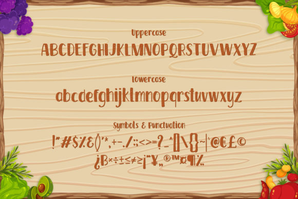 Harvest Time Font PNG with transparent background - Preview 1