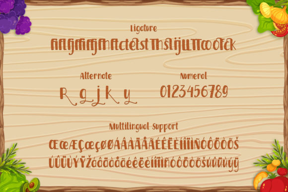 Harvest Time Font PNG with transparent background - Preview 2