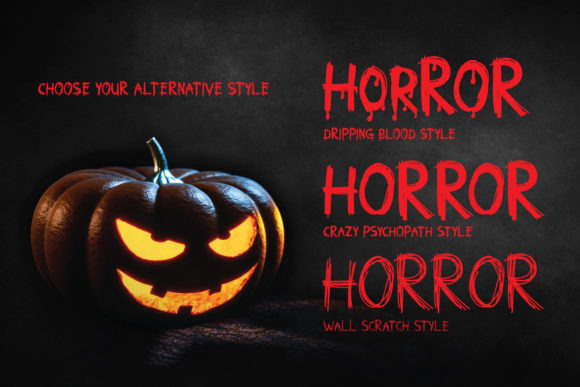 Horror 666 Font PNG with transparent background - Preview 1
