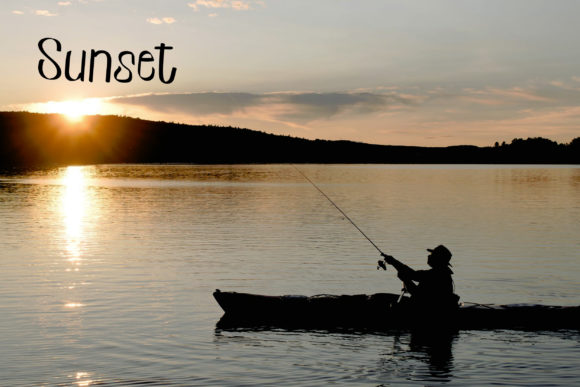 Magic Fishing Font PNG with transparent background - Preview 1