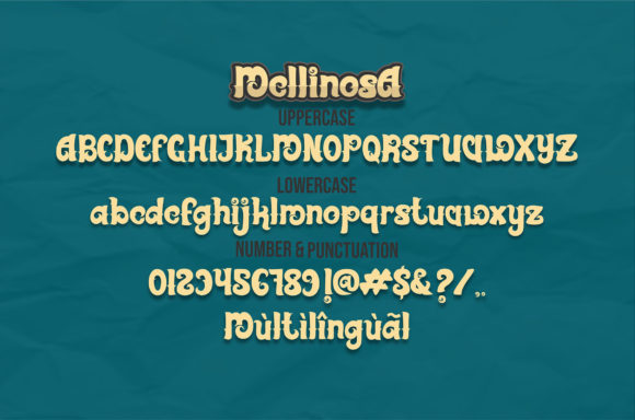 Mellinosa Font font preview - 1