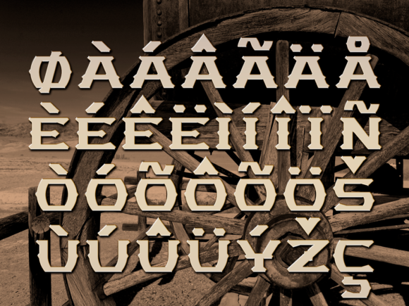 Miners Font PNG with transparent background - Preview 3