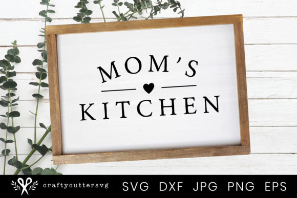 Mom's Kitchen | Farmhouse Kitchen Sign | Gift for Mom