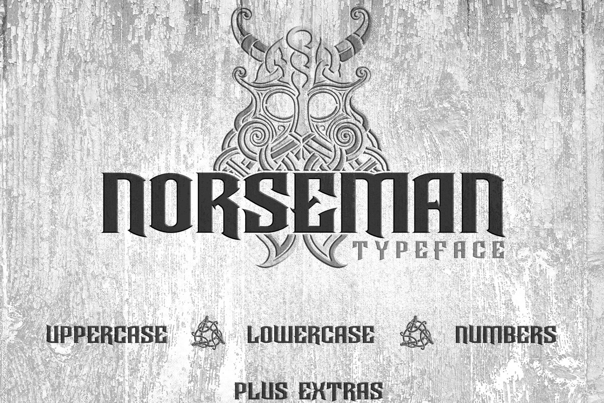 Norseman preview, thick bold display font