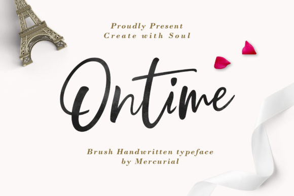 Ontime Script & Handwritten Font By Mercurial