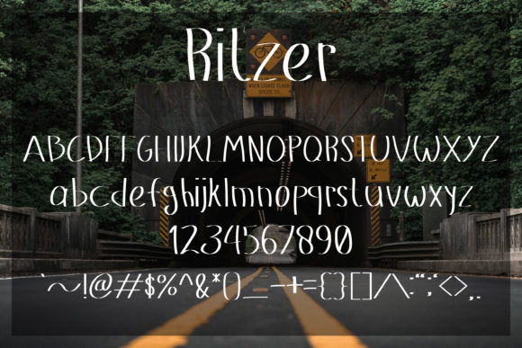 Ritzer Font PNG with transparent background - Preview 4