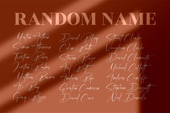 Rockystyle Signature Font PNG with transparent background - Preview 3