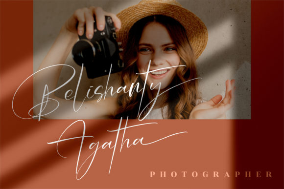 Rockystyle Signature Font PNG with transparent background - Preview 5