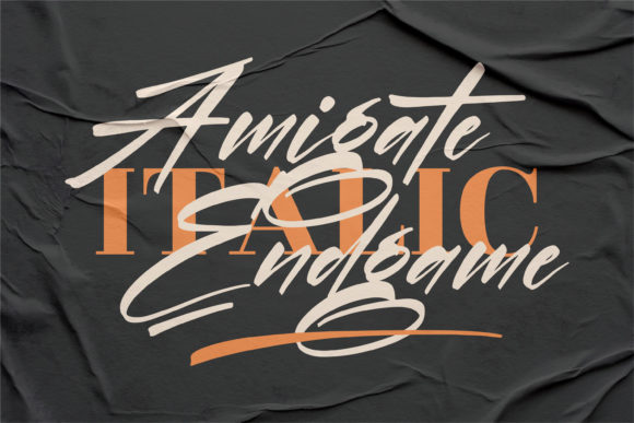 Amigate Endgame Font - Preview 1