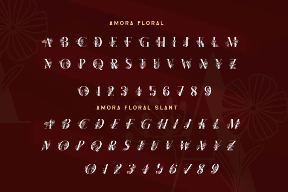 Amora Elegant Monogram Font - Preview 5