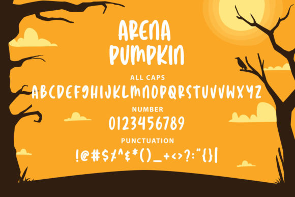 Arena Pumpkin Font - Preview 2