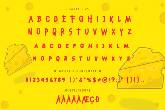 Bitten Cheese Font - Preview 5