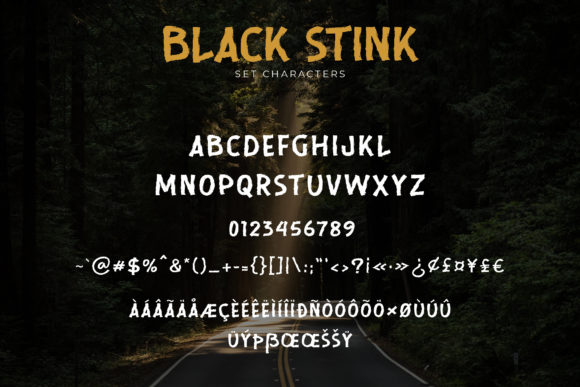 Black Stink Font - Preview 1