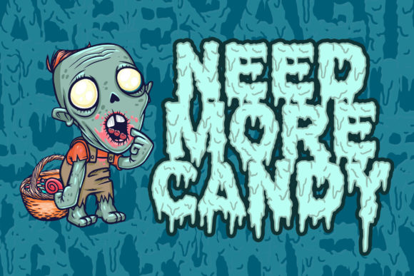 Brain Melt Font - Preview 2