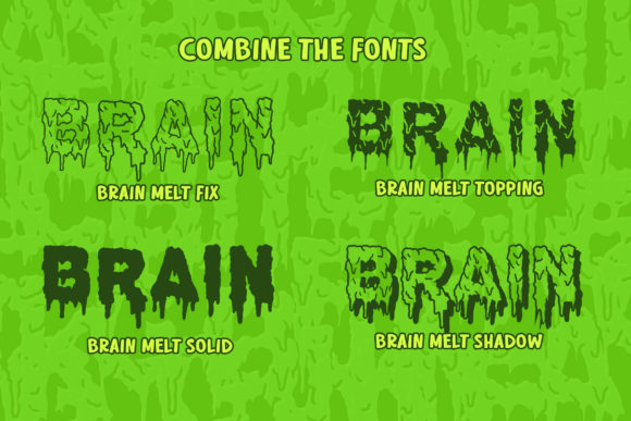 Brain Melt Font - Preview 4