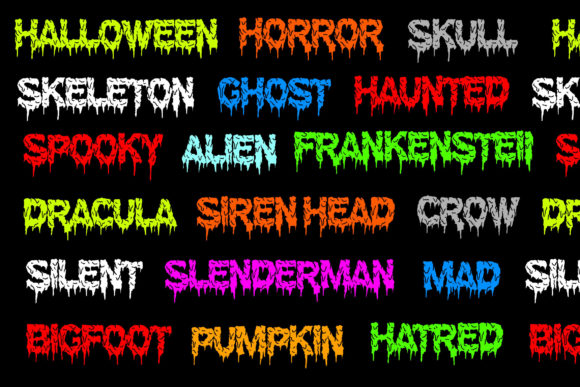 Brain Melt Font - Preview 6