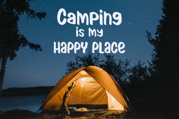 Camping Font - Preview 1