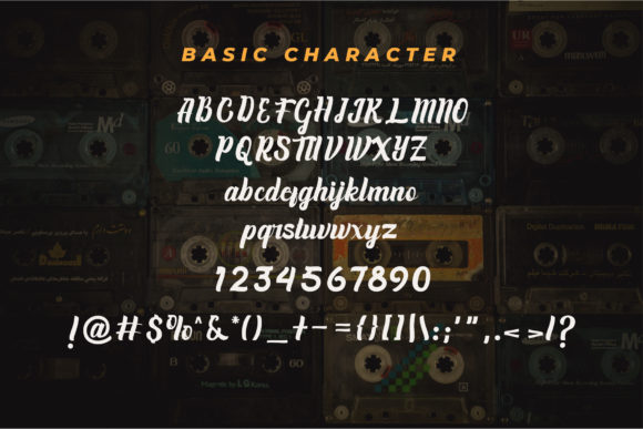 Cassete Script Font - Preview 2
