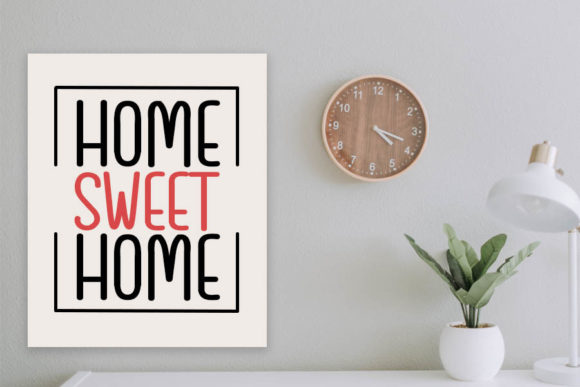 Interior Kitchen Font PNG with transparent background - Preview 1