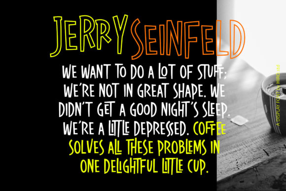 Look Like Coffee Font PNG with transparent background - Preview 4