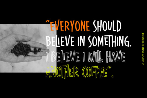 Look Like Coffee Font PNG with transparent background - Preview 6