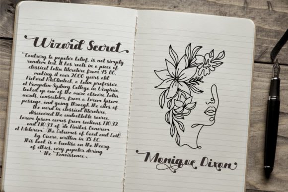 Magic Letter Font font preview - 2