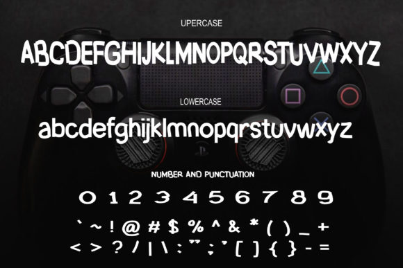 Online Game Font PNG with transparent background - Preview 3