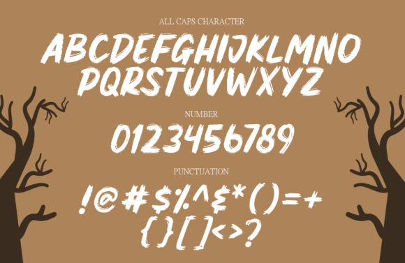 Prichel Brushed Font PNG with transparent background - Preview 2